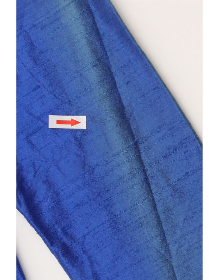 Vintage γυναικείο σακάκι UK 12 Medium Blue Silk