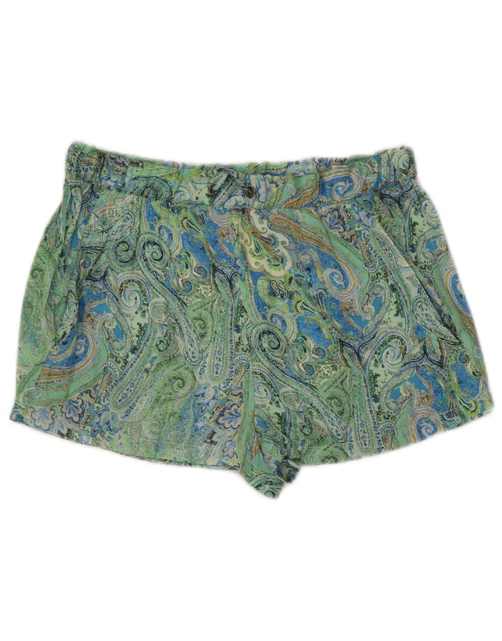 Zara Γυναικείο Hot Παντελόνι Medium W28 Green Paisley Polyester