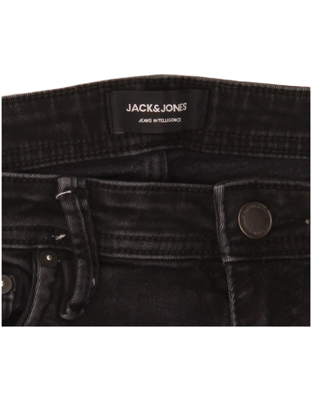Jack & Jones Ανδρικό Τζιν GLENN Slim W33 L32 Μαύρο βαμβακερό