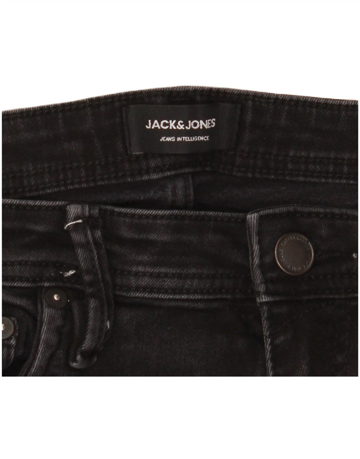 Jack & Jones Ανδρικό Τζιν GLENN Slim W33 L32 Μαύρο βαμβακερό