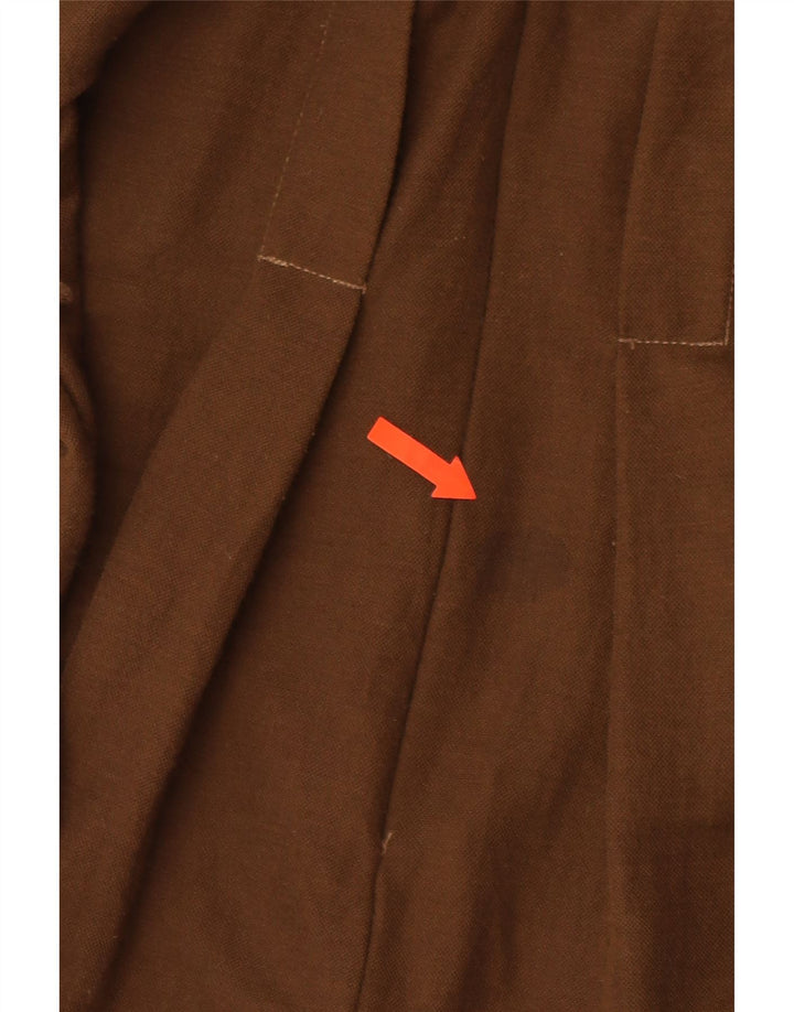 Γυναικεία μακρυμάνικη φόρμα ZARA UK 10 Μικρή καφέ βισκόζη