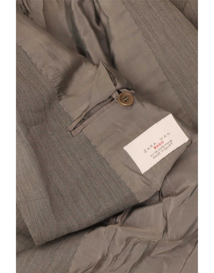 Zara Ανδρικό σακάκι μπλέιζερ με 2 κουμπιά EU 46 Small Grey