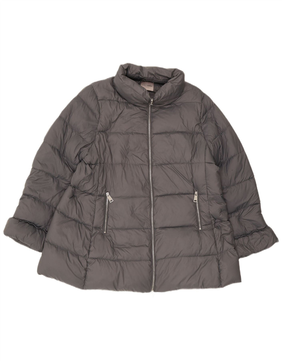 Γυναικείο μπουφάν Fiorella Rubino με επένδυση UK 18 XL Grey Polyamide