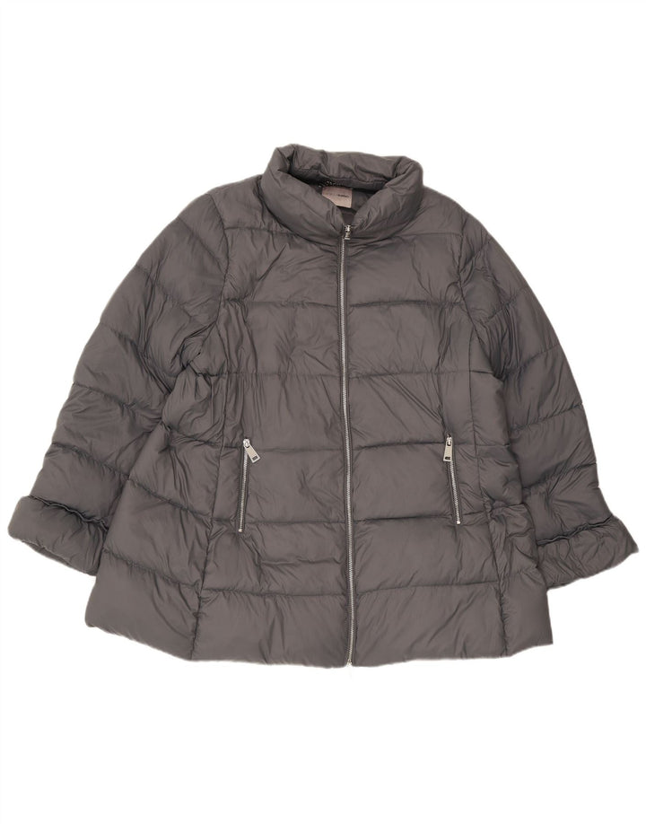Γυναικείο μπουφάν Fiorella Rubino με επένδυση UK 18 XL Grey Polyamide