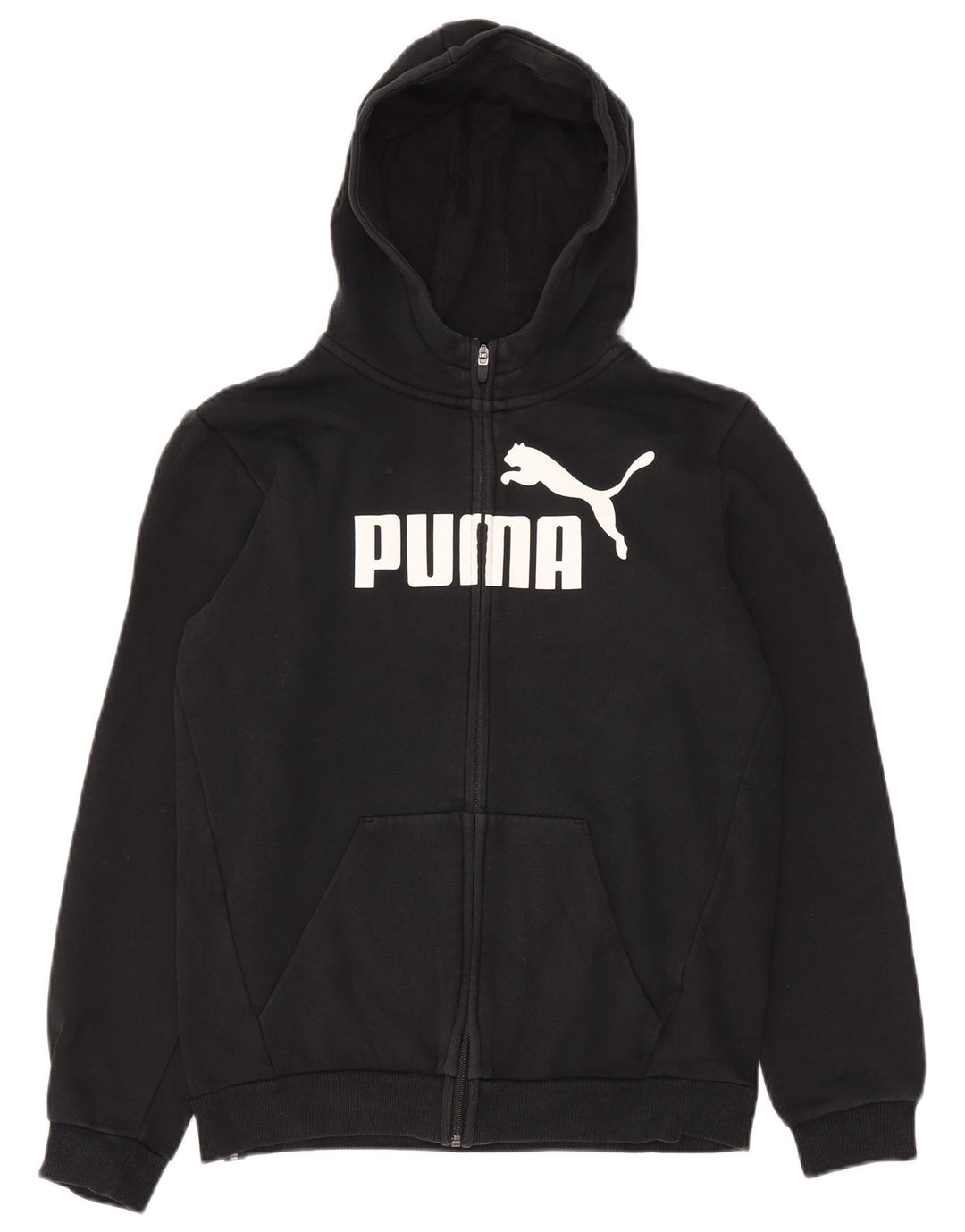 Πουλόβερ PUMA Boys Graphic Zip Hoodie 15-16 ετών Μαύρο βαμβακερό