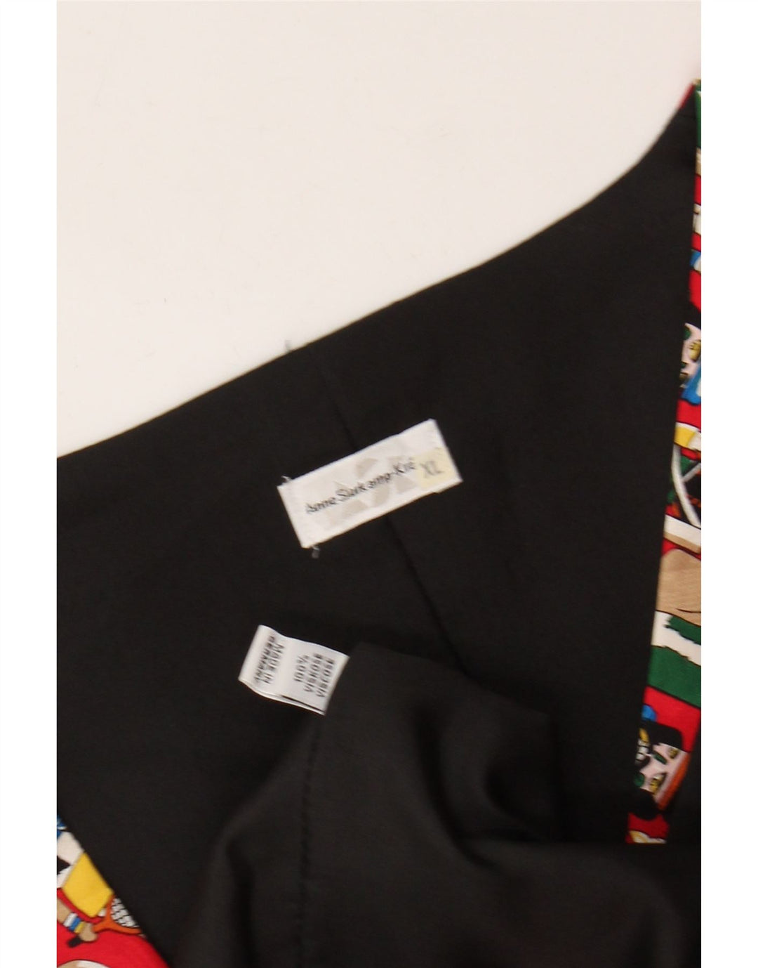 Ανδρικό γιλέκο VINTAGE με αφηρημένο σχέδιο XL Κόκκινη βισκόζη