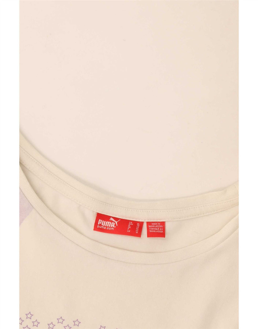 Γυναικείο γραφικό μπλουζάκι Puma Top UK 16 Large White