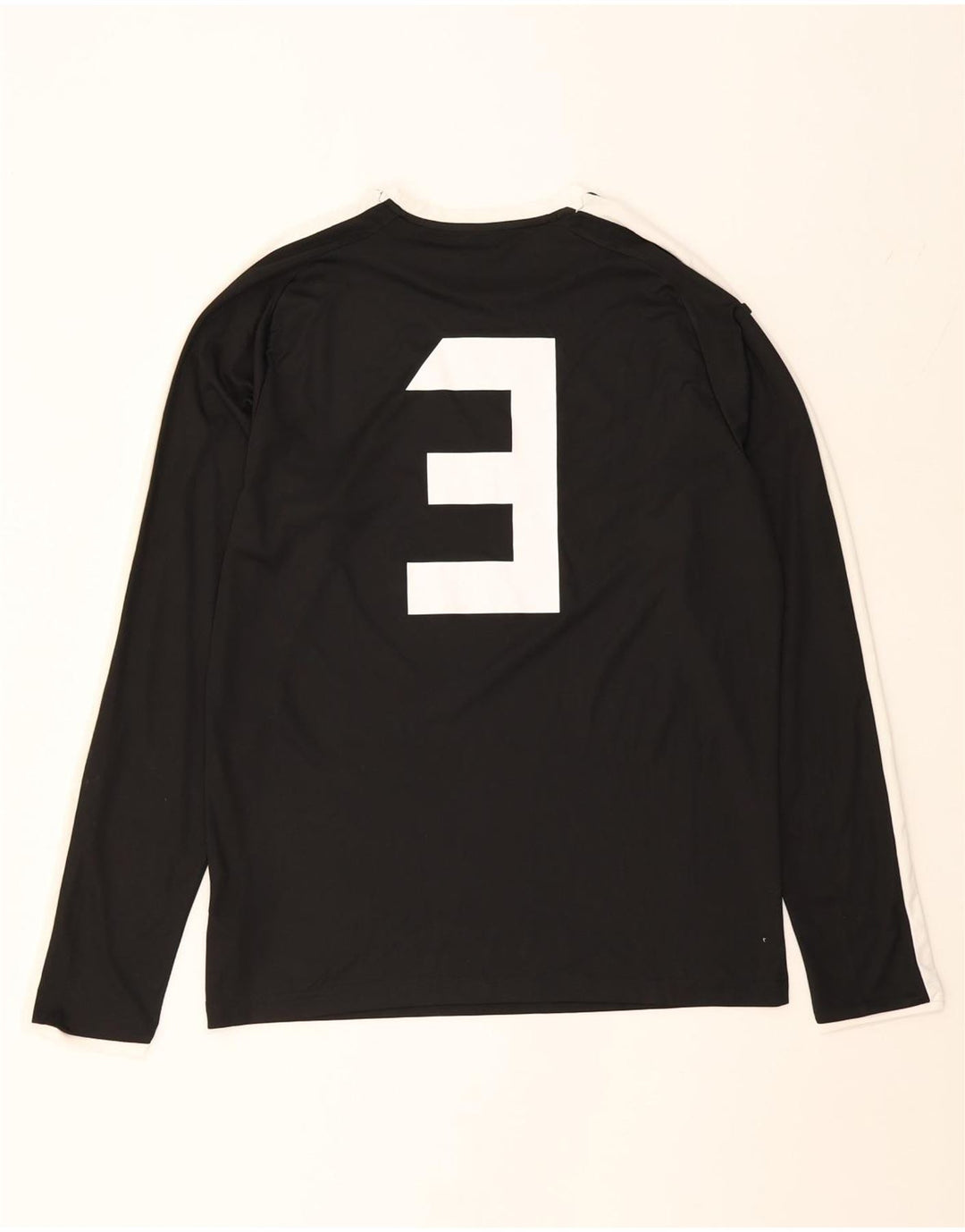 PUMA Mens Graphic Top Long Sleeve Large Black Colourblock Polyester Vintage Puma and Second-Hand Puma from Messina Hembry 