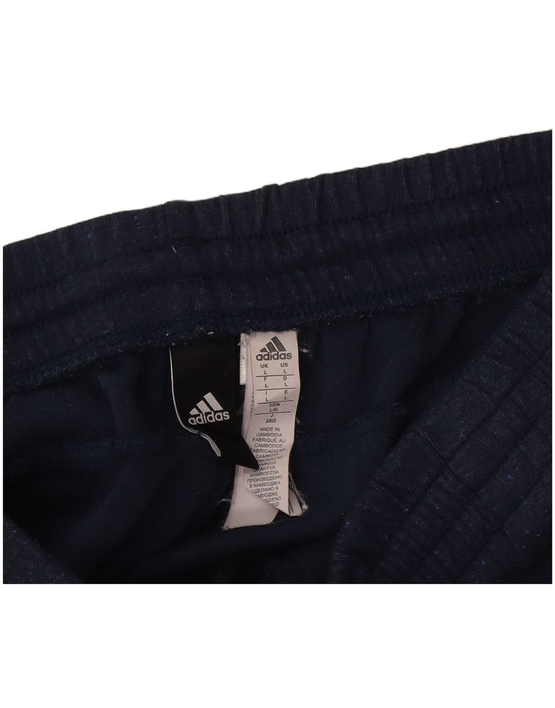 Ανδρική αθλητική φόρμα Adidas Παντελόνι μεγάλο navy μπλε βαμβακερό