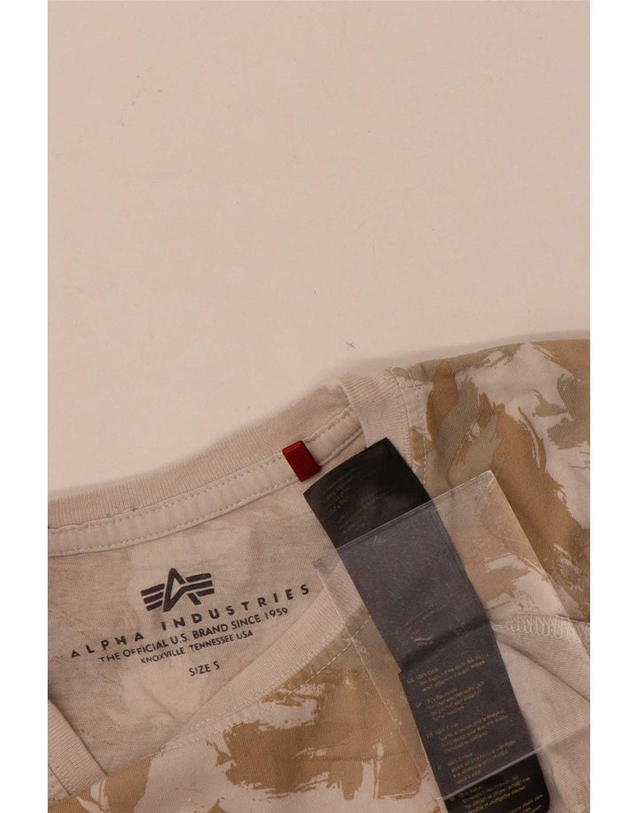 Ανδρικό γραφικό T-shirt Alpha Industries Top Μικρό πολύχρωμο βαμβακερό