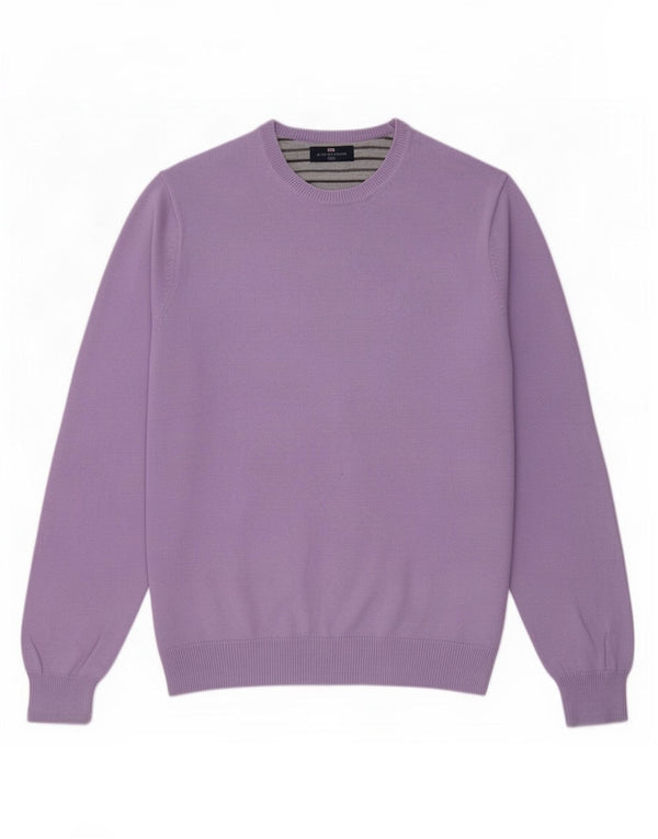 Ανδρικό πουλόβερ Marks & Spencer Blue Harbour Crew Neck Jumper Large Purple