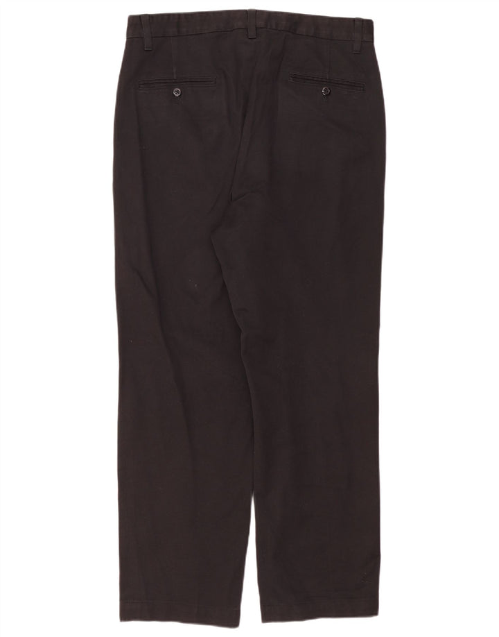 Ανδρικό ίσιο παντελόνι Chino DKNY W33 L28 Μαύρο βαμβακερό