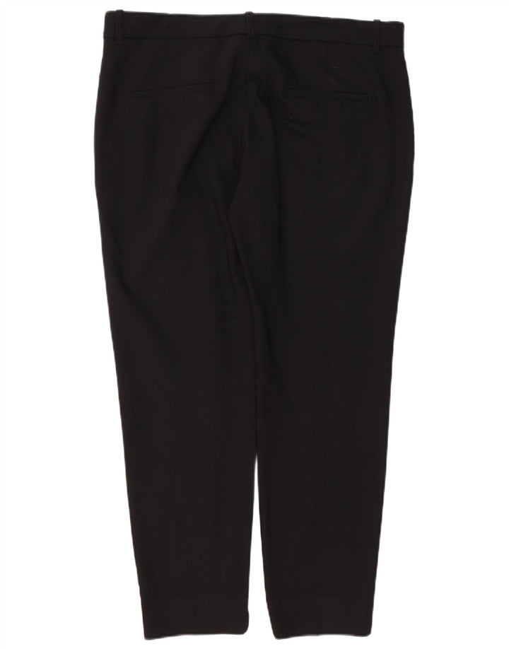 Zara Γυναικείο Slim Chino Παντελόνι XL W32 L26 Μαύρο Πολυεστέρας