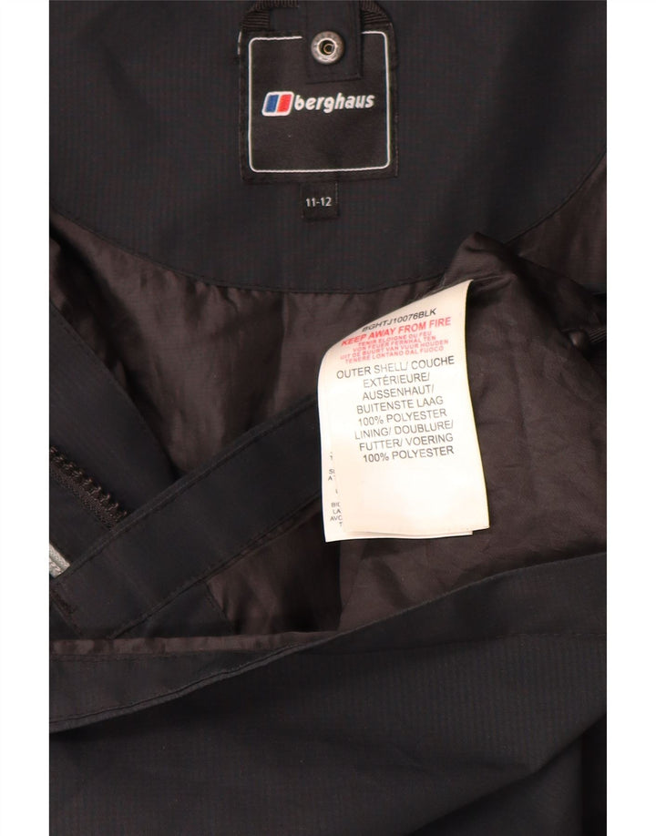Μπουφάν Berghaus Boys Hooded Windbreaker 11-12 Years Black Polyester