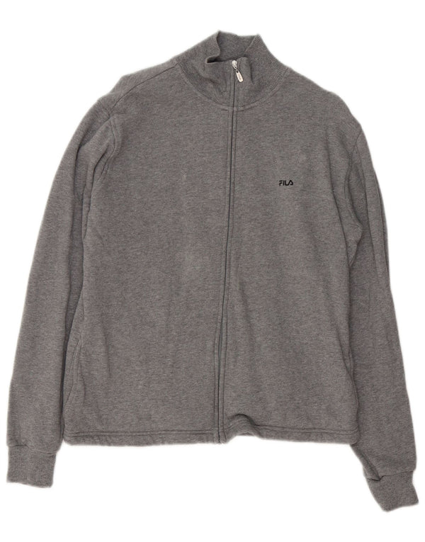 Fila Γυναικεία αθλητική φόρμα Top Jacket UK 14 Large Grey Flecked Cotton