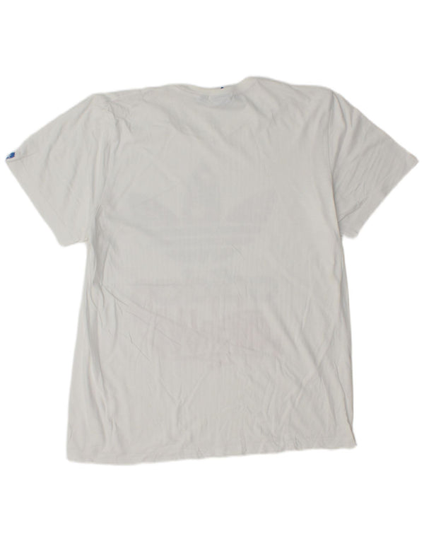 Ανδρικό γραφικό T-Shirt Adidas Top Large Λευκό