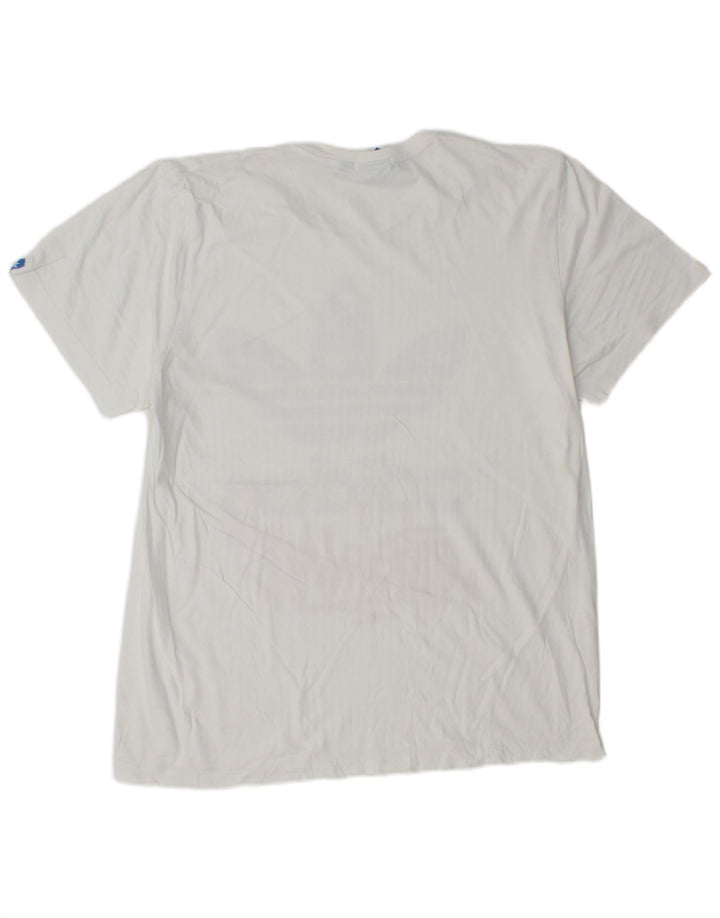 Ανδρικό γραφικό T-Shirt Adidas Top Large Λευκό