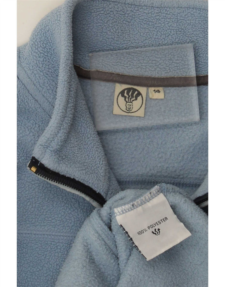 Fat Face Γυναικείο Fleece Jacket UK 14 Large Blue Polyester