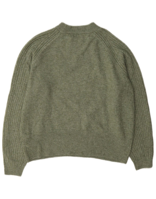 Marks & Spencer Γυναικείο πουλόβερ με λαιμόκοψη UK 14 Medium Green