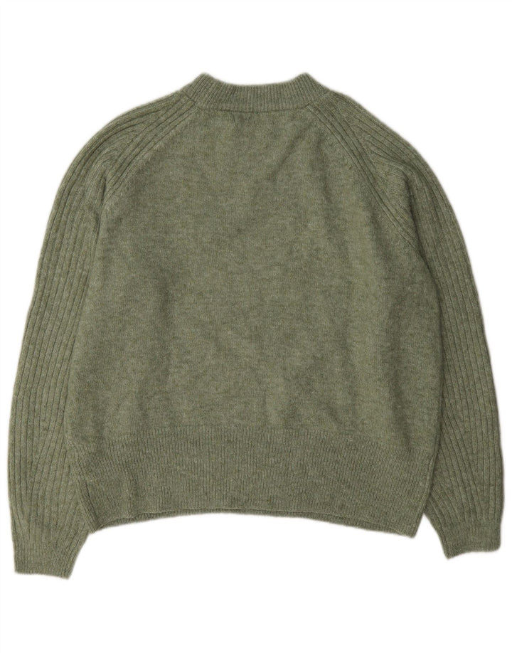 Marks & Spencer Γυναικείο πουλόβερ με λαιμόκοψη UK 14 Medium Green