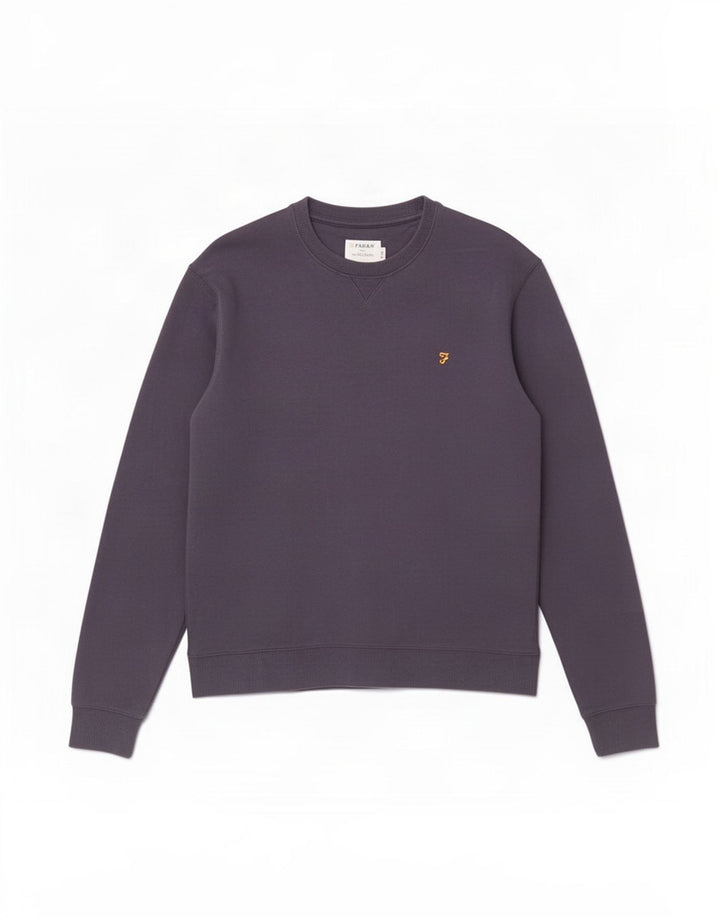 Farah Ανδρικό φούτερ Jumper Μεσαίο μπλε βαμβακερό