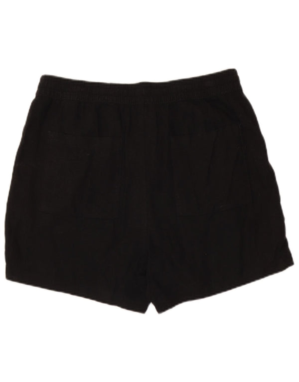 Marks & Spencer Γυναικείο σορτς Chino UK 14 Large W34 Μαύρο λινό