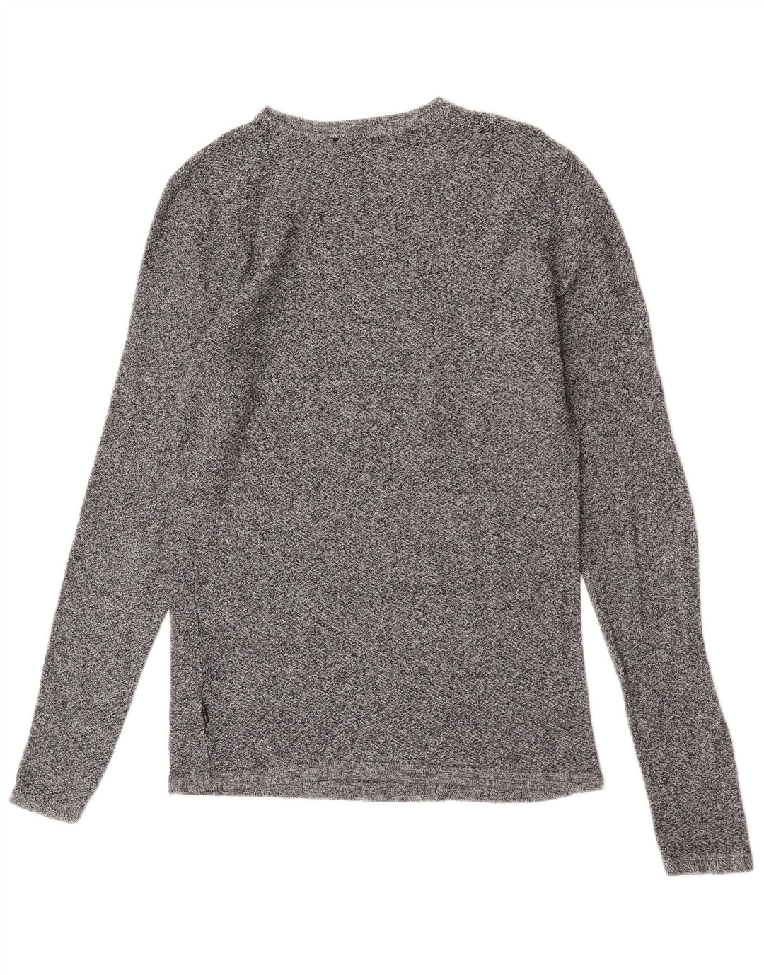 Ανδρικό μπλουζάκι Jack & Jones, μακρυμάνικο, μεσαίο γκρι βαμβακερό