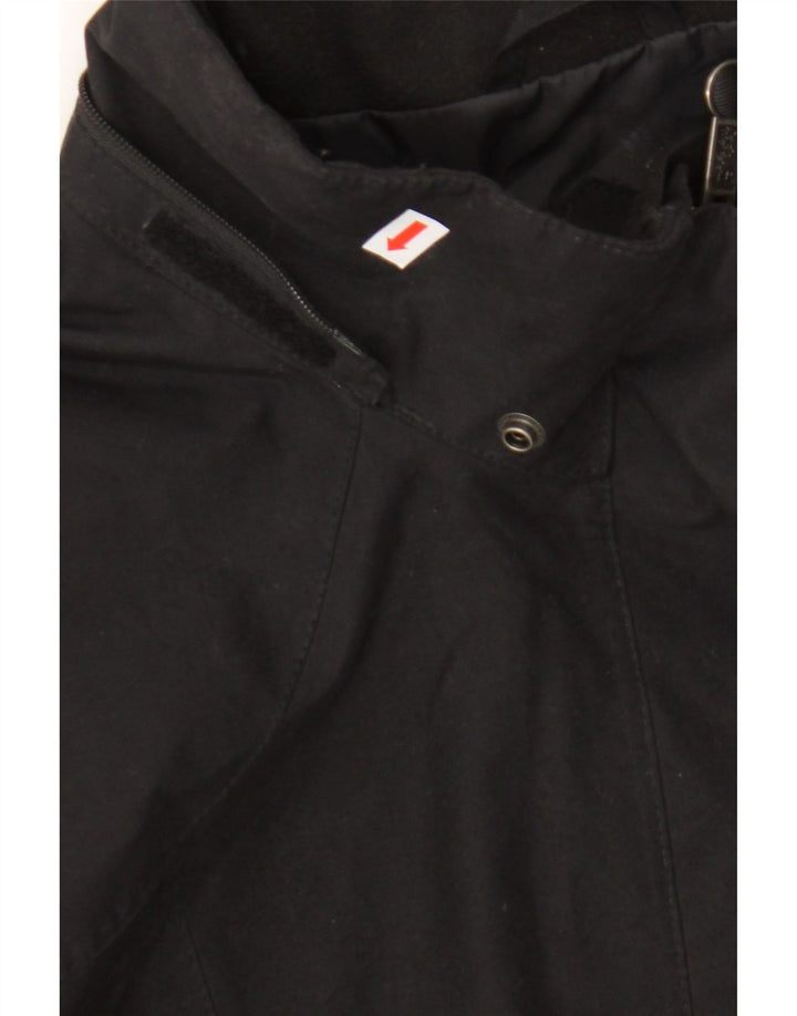 JACK WOLFSKIN Womens Windbreaker Coat UK 18/20 XL Black Polyester Vintage Jack Wolfskin and Second-Hand Jack Wolfskin from Messina Hembry 