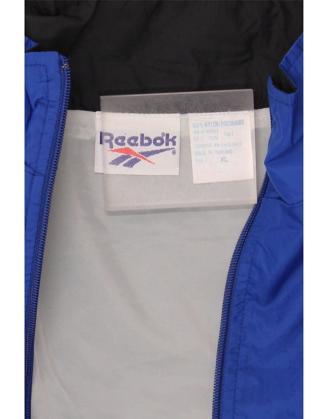 Γυναικεία φόρμα γραφικών Reebok Top Jacket UK 18 XL Navy Blue Nylon