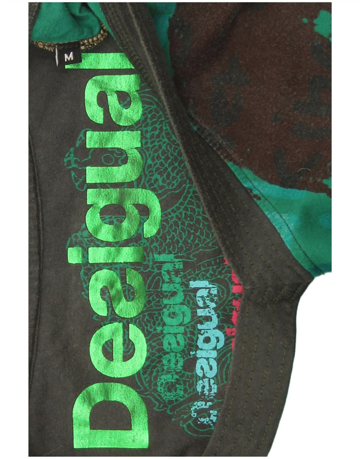 Desigual Γυναικείο Abstract Pattern Tunic Top UK 14 Μεσαίο πράσινο βαμβακερό
