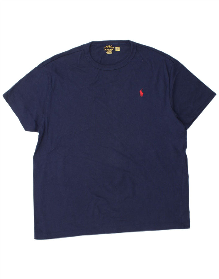 Ανδρικό μπλουζάκι POLO RALPH LAUREN Κλασική Εφαρμογή Top XL Navy Blue από βαμβάκι