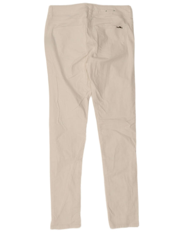 Ralph Lauren Γυναικείο Μοντέρνο Skinny Jeans US 6 Medium W30 L31 Λευκό βαμβακερό