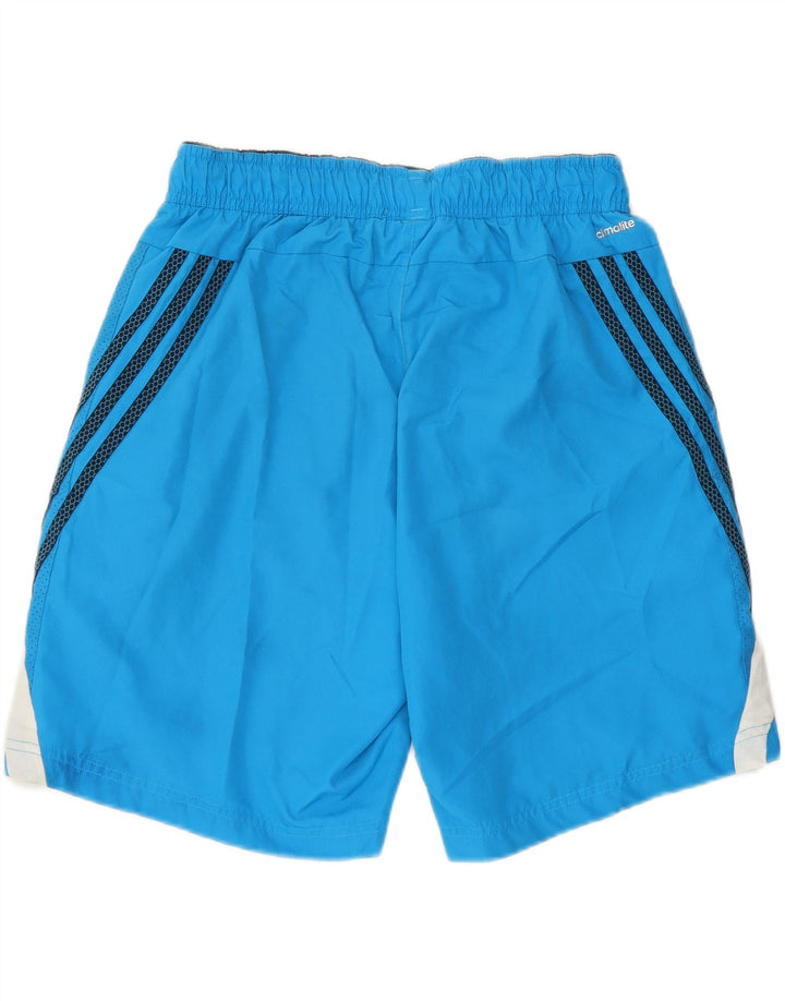 Ανδρικό αθλητικό σορτς Adidas Climalite με μεσαίο μπλε χρώμα πολυεστέρα