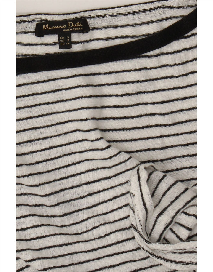 Massimo Dutti γυναικείο μακρυμάνικο UK 10 Small White Ride Nautical