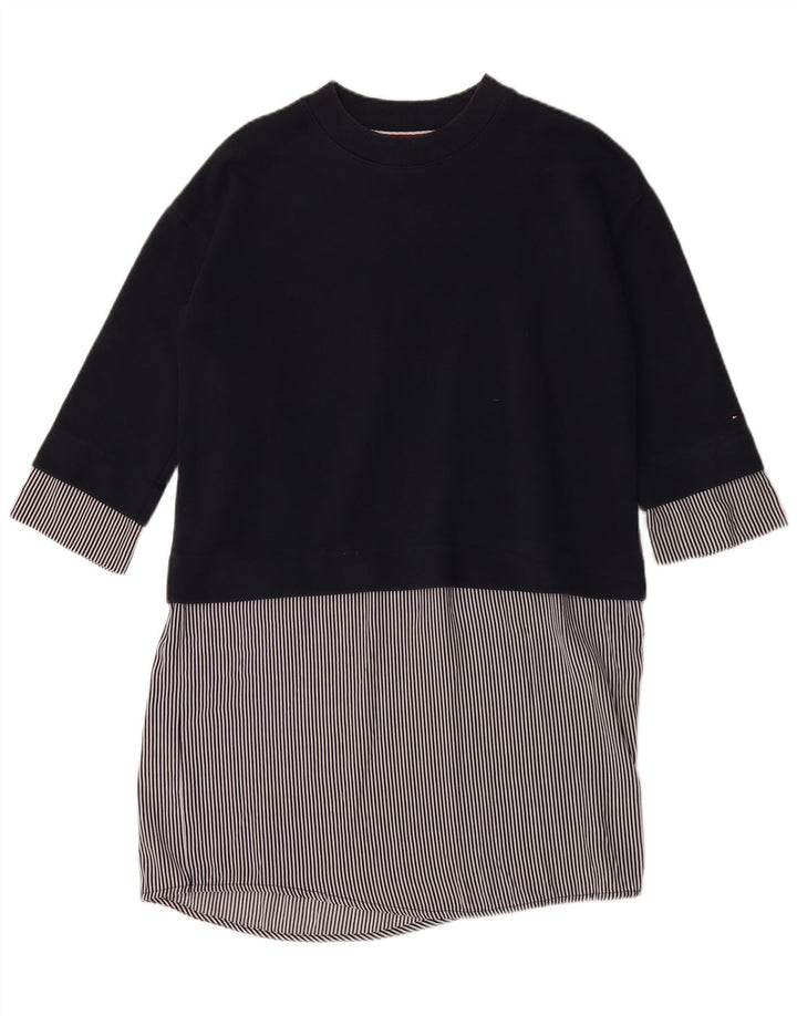 TOMMY HILFIGER Γυναικείο φόρεμα Shift UK 14 Medium Navy Blue Colourblock