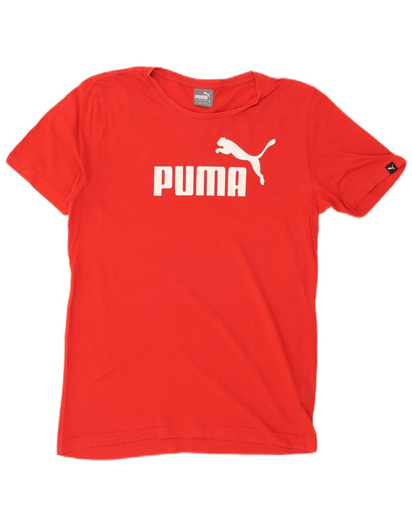 Ανδρικό γραφικό μπλουζάκι Puma, μικρό κόκκινο βαμβακερό