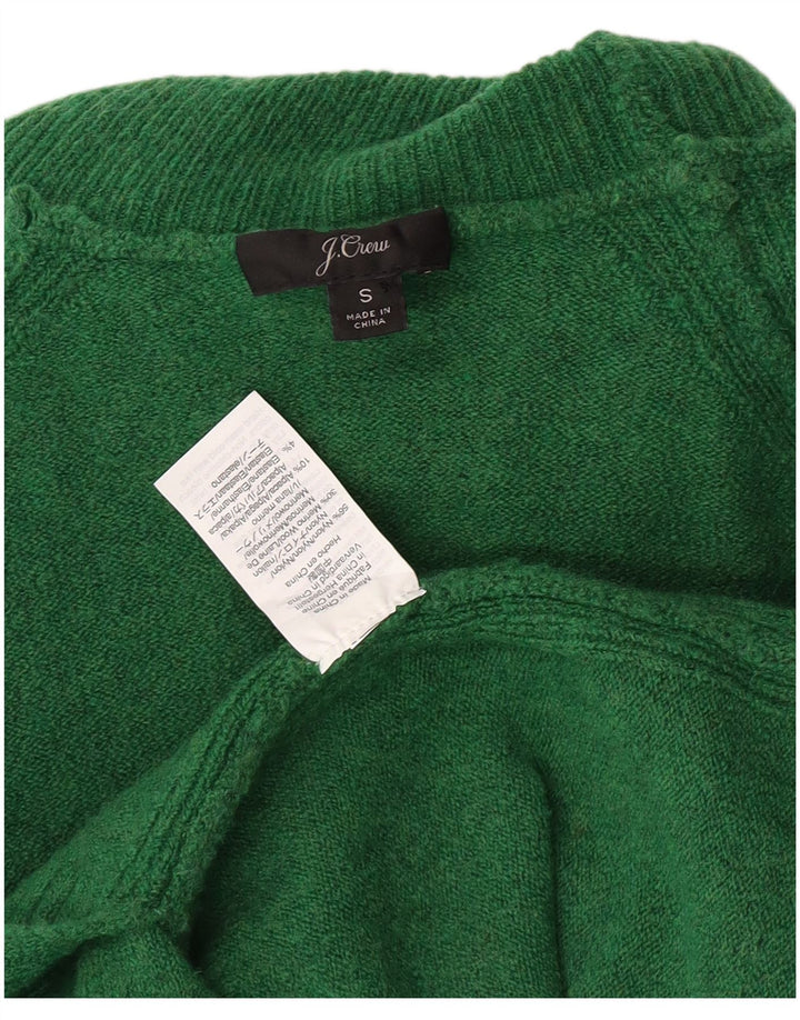 J. Crew Γυναικείο πουλόβερ υπερμεγέθη με ρολό λαιμόκοψη UK 10 Small Green Nylon