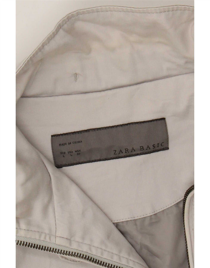 Zara Γυναικείο Utility Jacket UK 14 Large Beige