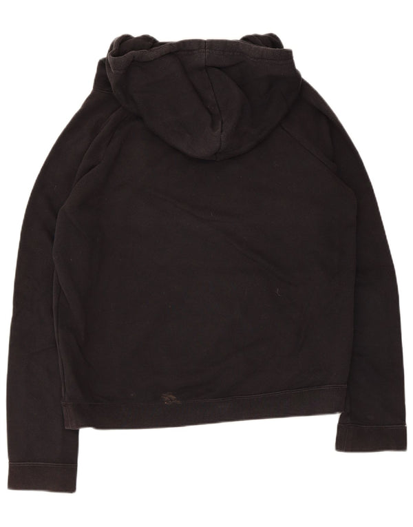 Hurley Γυναικείο Graphic Hoodie Jumper UK 6 XS Μαύρο βαμβακερό