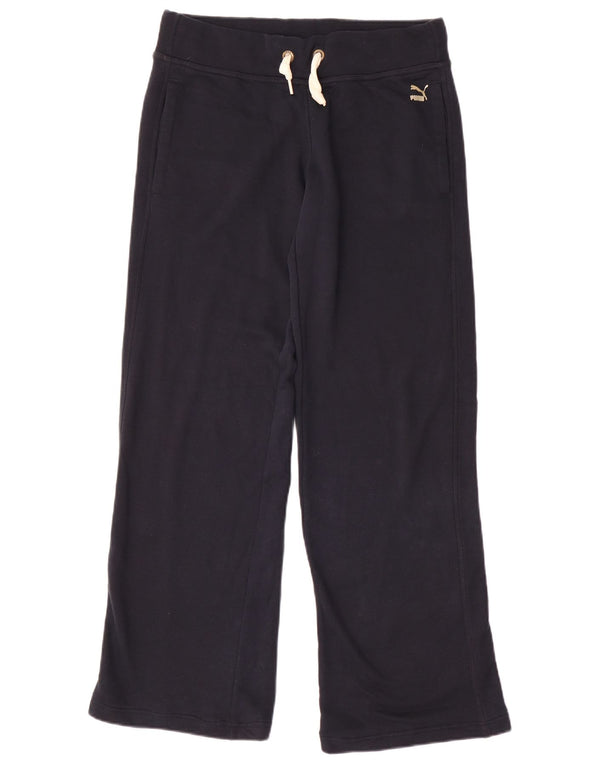 Puma γυναικεία φόρμα με φαρδιά πόδι παντελόνι UK 18 XL Navy Blue Cotton