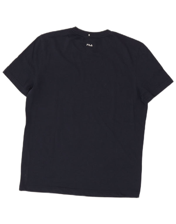 Ανδρικό γραφικό T-Shirt FILA Top Small Navy Blue