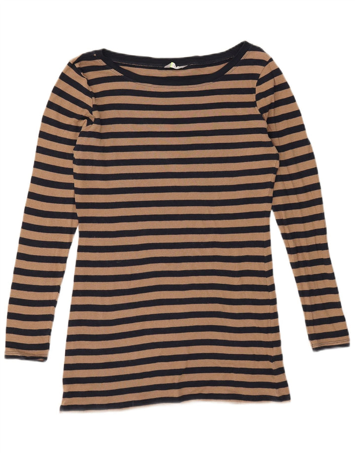 Marks & Spencer Γυναικεία μπλούζα μακρυμάνικη UK 12 Medium Navy Blue ριγέ
