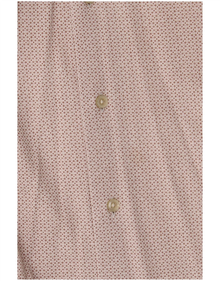 Ανδρικό πουκάμισο Tommy Hilfiger με κανονική εφαρμογή, μεσαίο σε λευκό γεωμετρικό βαμβακερό