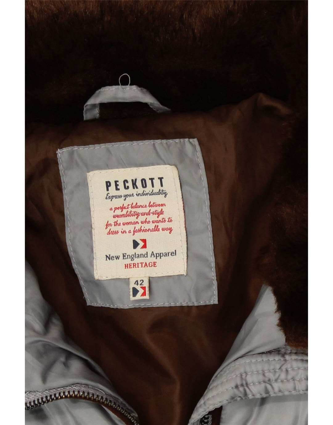 Γυναικείο μπουφάν Peckott Heritage IT 42 Medium Grey Polyester