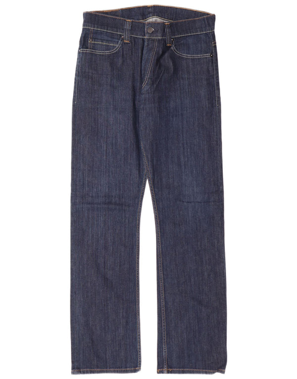 Levi's Mens 506 Straight Jeans W34 L34 Navy Blue Cotton