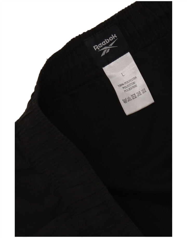 Γυναικείο αθλητικό σορτς Reebok UK 16 μεγάλο μαύρο πολυεστέρα