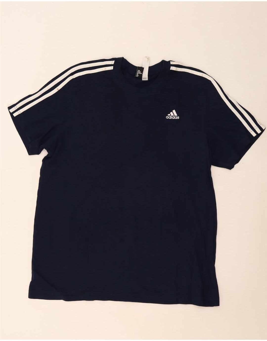 Ανδρικό T-Shirt ADIDAS Top Large Navy Blue από βαμβάκι