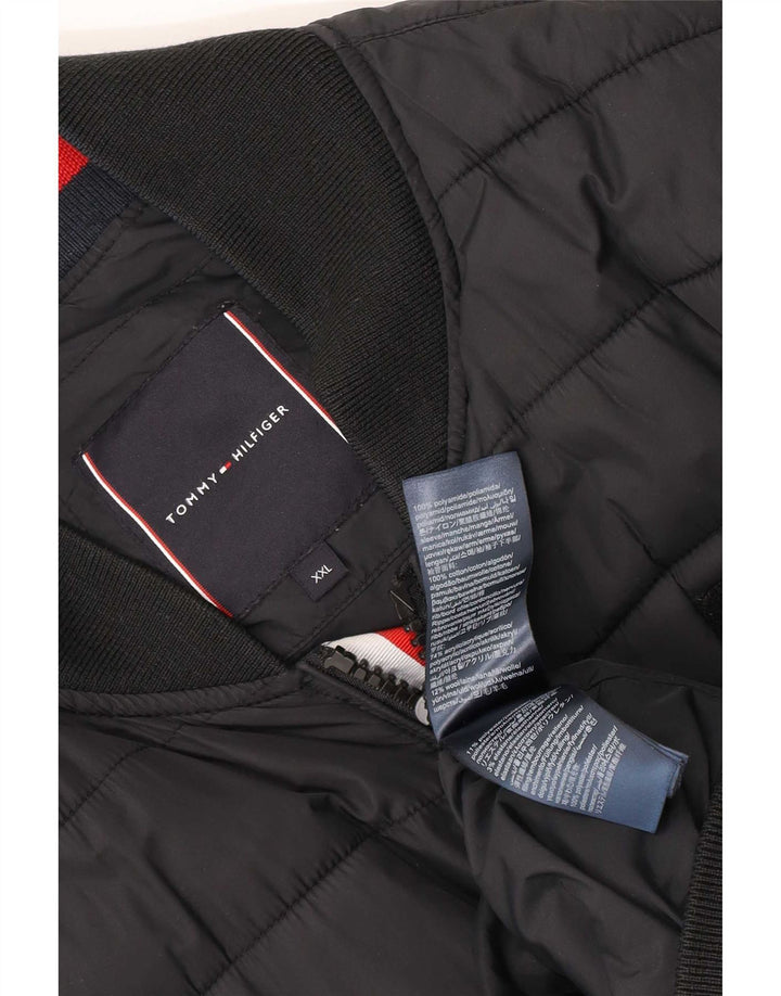 Tommy Hilfiger Ανδρικό μπουφάν με επένδυση UK 44 2XL Μαύρο Πολυαμίδιο