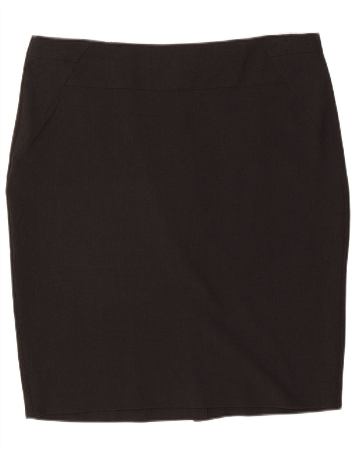 Marks & Spencer Γυναικεία Pencil Φούστα UK 16 Large W34 Grey Polyester