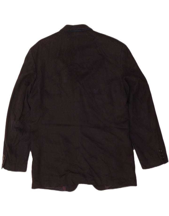 PIERRE CARDIN Mens 2 Button Blazer Jacket UK 38 Medium Black New Wool Vintage Pierre Cardin and Second-Hand Pierre Cardin from Messina Hembry 